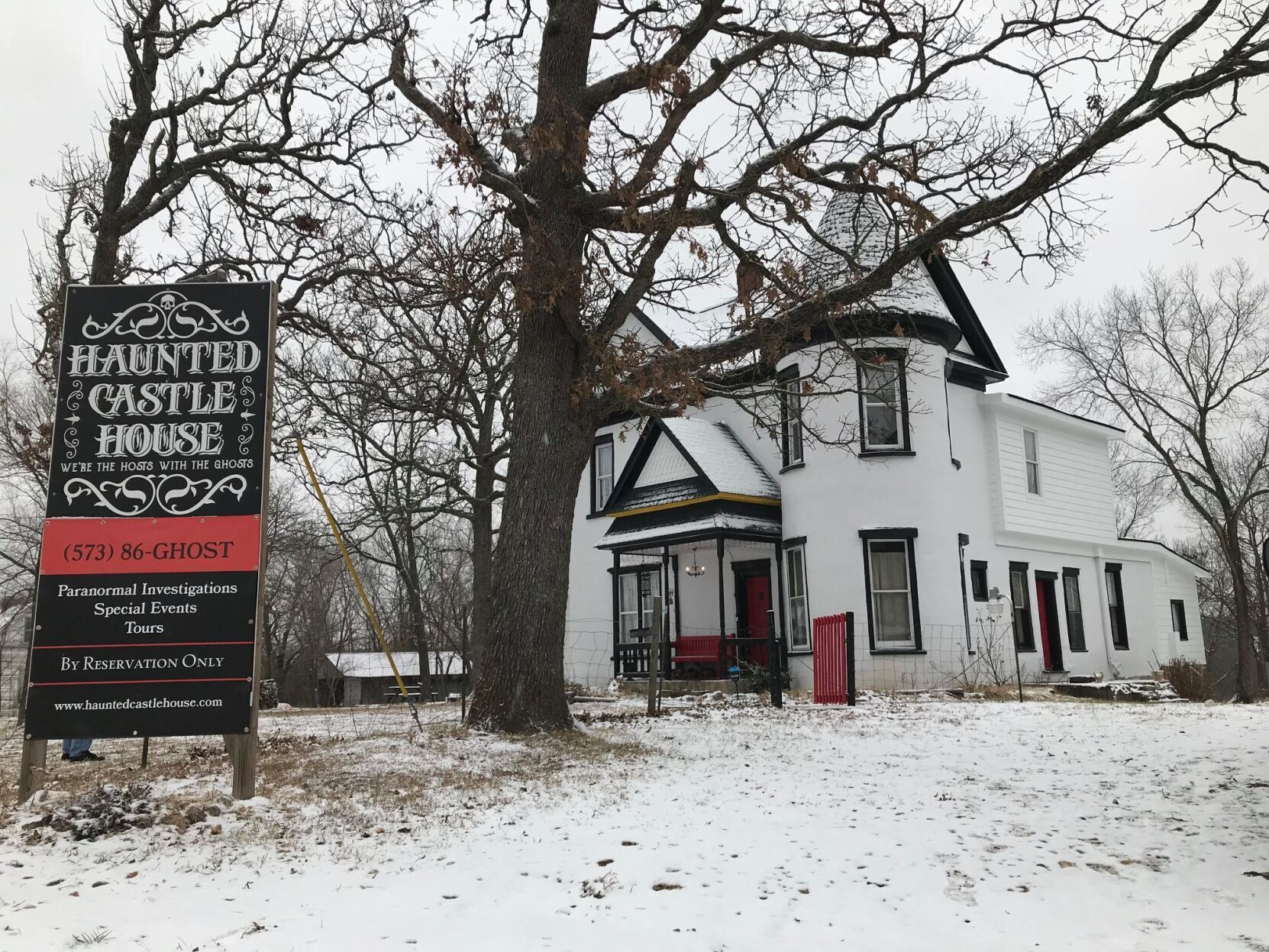 Spooky castle house